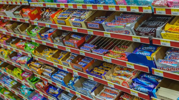 Confectionery aisle - re Labour to clampdown on HFSS
